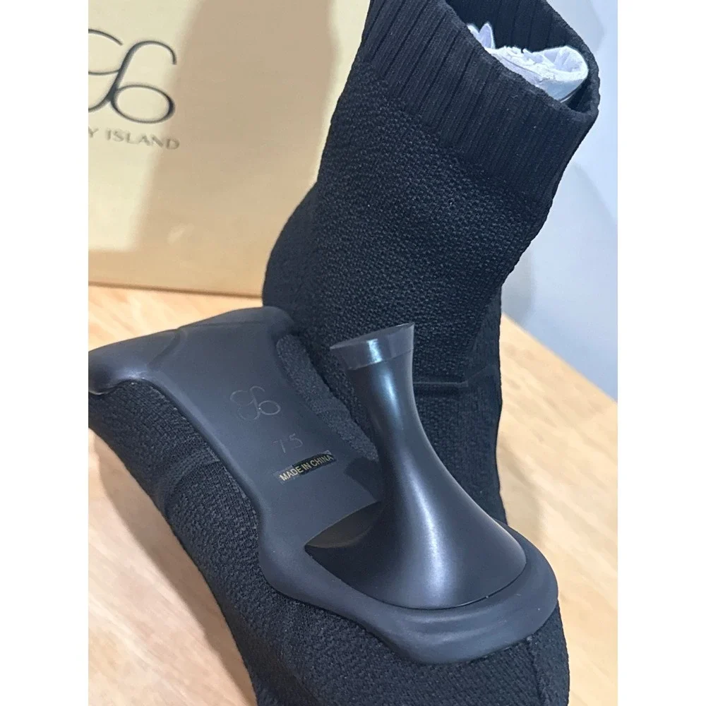 BelleVoyage Minimalist Pointed Toe‎ Stiletto Ankle Boots black size 7.5